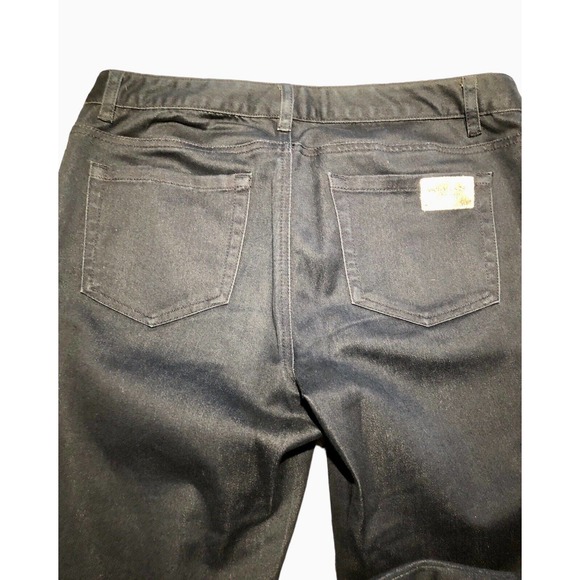 Michael Kors Jeans Medium Wash Stretch Faux Pockets Silver Tag Size 8 Slim Leg - Picture 5 of 9